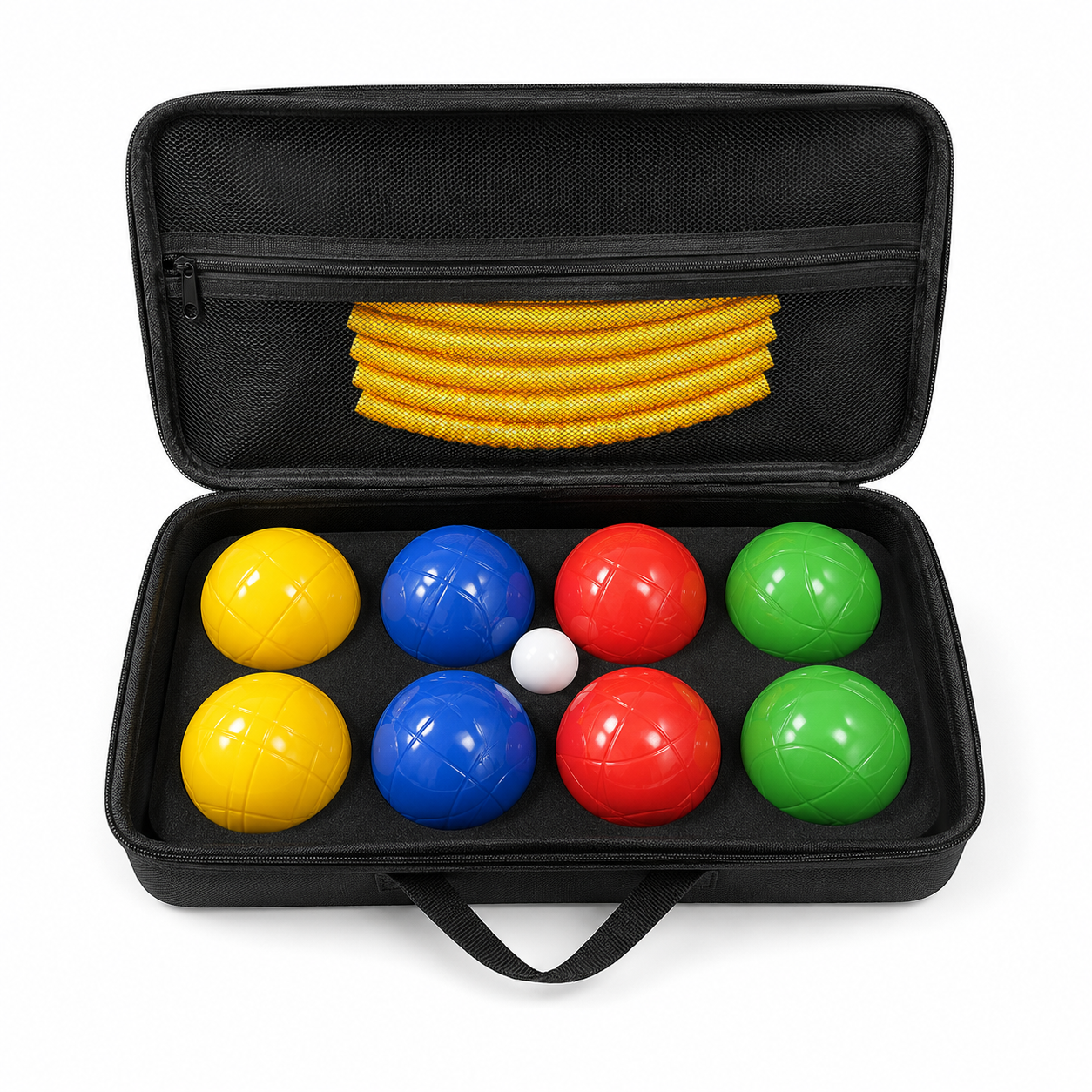 Kit abierto con bolas de colores